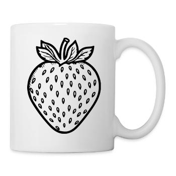 Fraise Fruit Fruit - Mug blanc - blanc - Droite