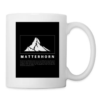 Alpine Majestät: Das Matterhorn - Tasse - Weiß - Rechts