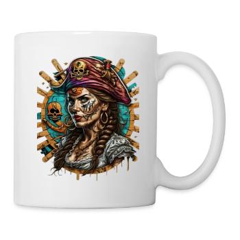 Piratinn - Tasse - Weiß - Rechts