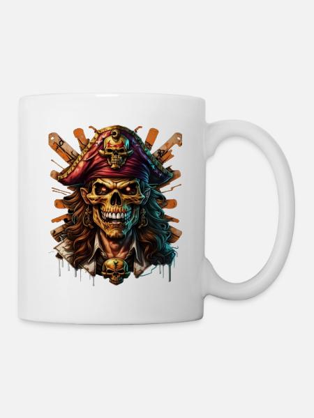 Pirat - Tasse - Weiß