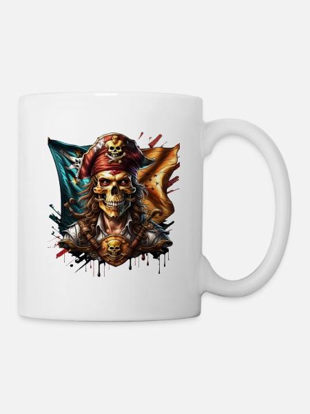 Pirat - Tasse - Weiß
