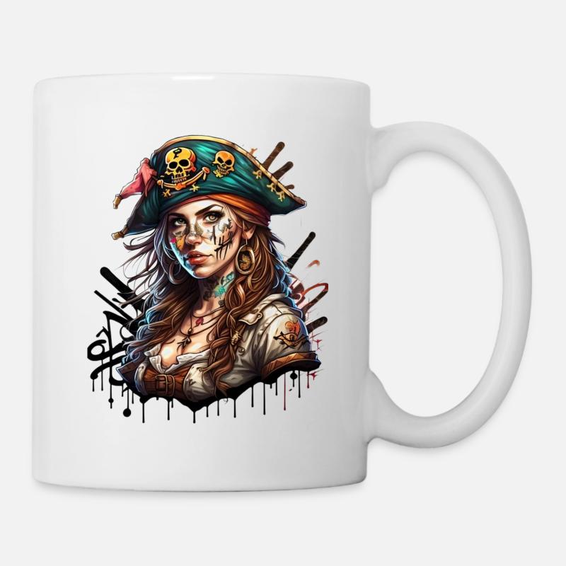 Piratinn - Tasse - Weiß