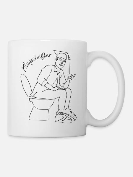 klugscheisser 5 - Tasse - Weiß