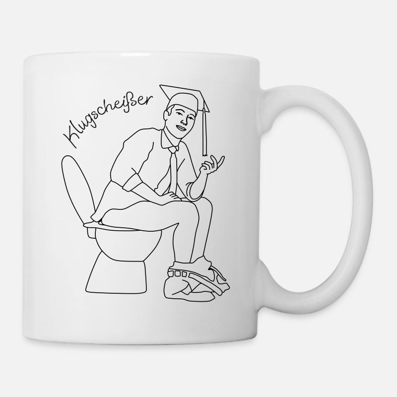 klugscheisser 5 - Tasse - Weiß