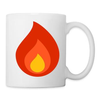 Vier - Tasse - Weiß - Rechts