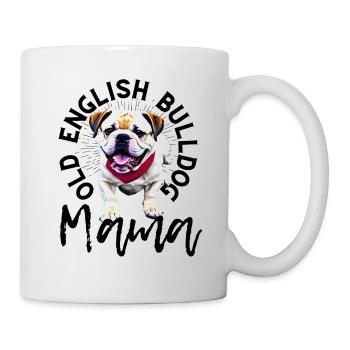 Bulldogge Bulldog Bulldoggen Mama - Tasse - Weiß - Rechts