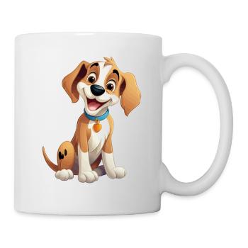 Dog Doggy Dog Lover Animal Cartoon Comic - Mug blanc - blanc - Droite