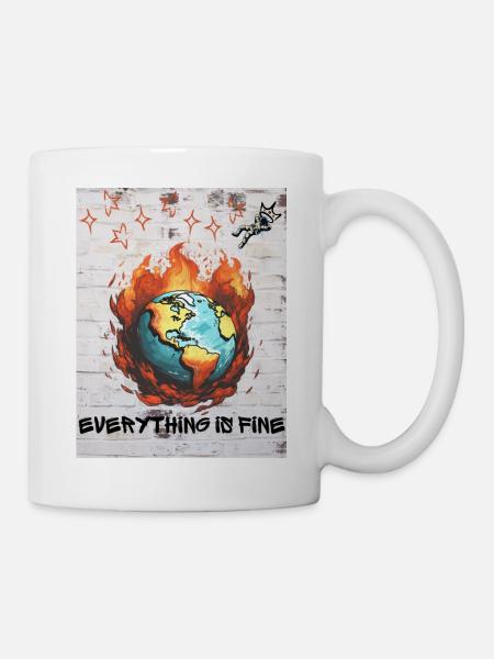 Planet Earth 🌎 - Everything is fine 1 - Mug - white