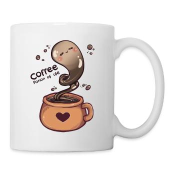 Kaffee - Dein Lebenstrunk! Coffee Potion of Life - Tasse - Weiß - Rechts