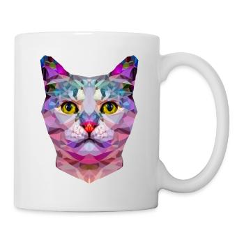 ORIGAMI KATZE - Tasse - Weiß - Rechts