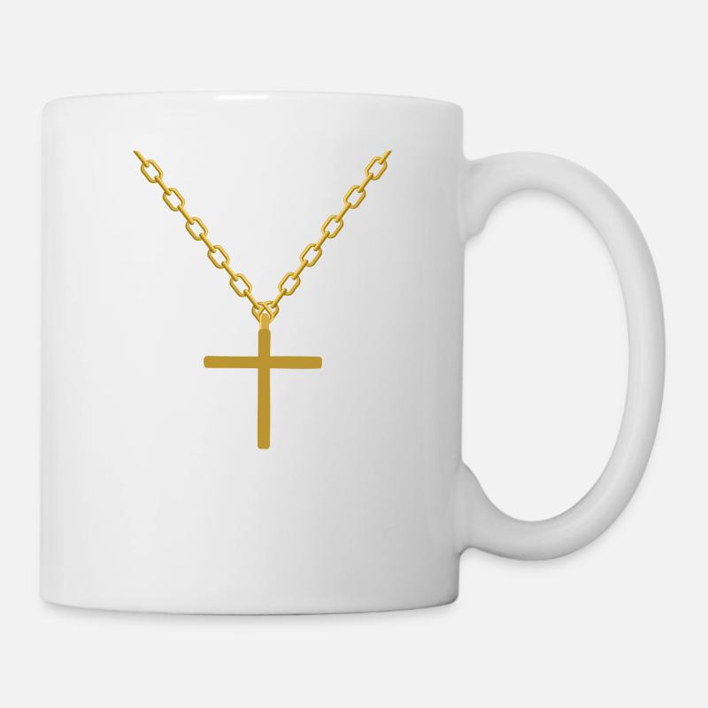 Cross chain - Mug - white