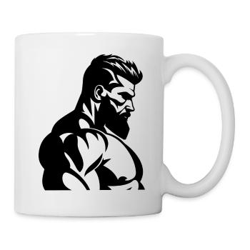 trainierter Kerl - Tasse - Weiß - Rechts