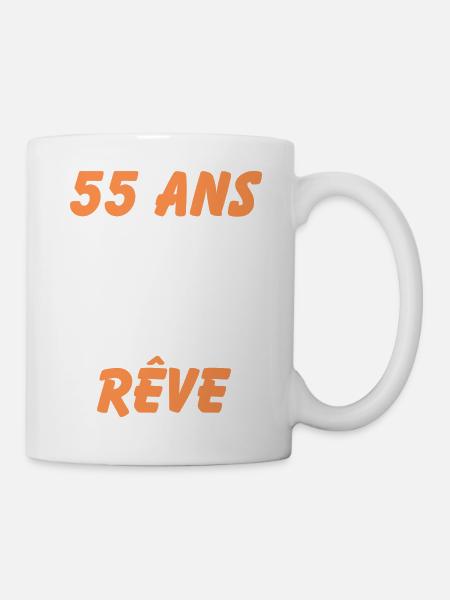 55 ans et toujours un corps de rêve - Mug blanc - blanc