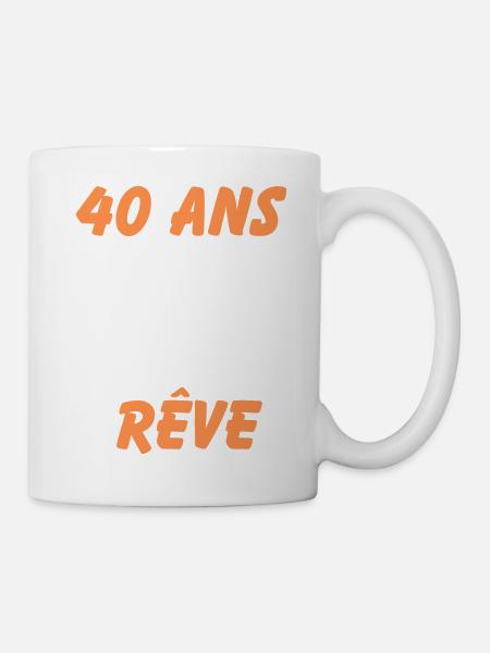40 ans et toujours un corps de rêve - Mug blanc - blanc