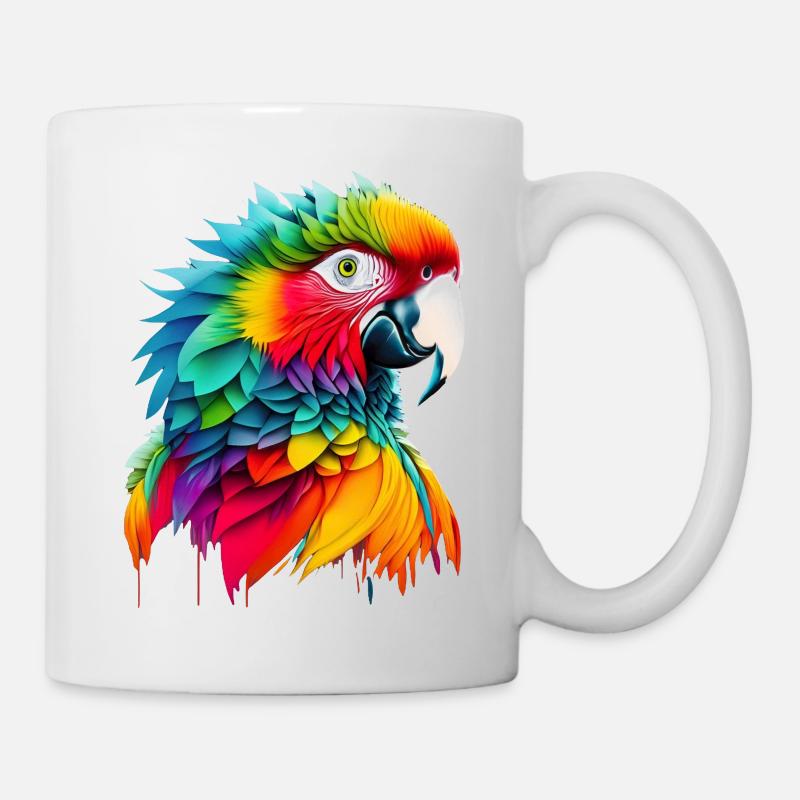 Papagei - Tasse - Weiß