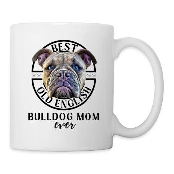 Bulldog -BEST Bulldog MOM ever - Bulldogs Mama - Mug - white - Right