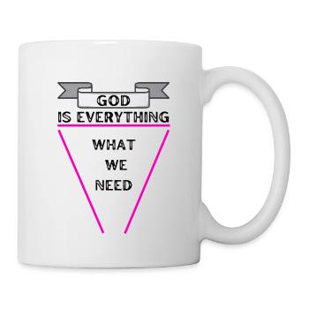 God is everthing pink - Mug - white - Right