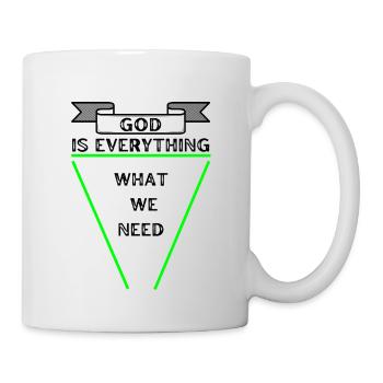 Dieu est toujours vert 2 - Mug blanc - blanc - Droite