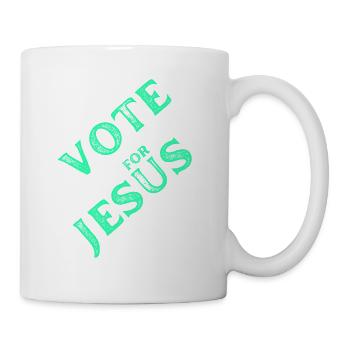 vote for Jesus 2 - Tasse - Weiß - Rechts