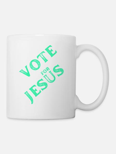 votez pour Jésus 2 - Mug blanc - blanc