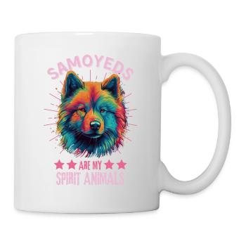 Samoyed Lovers Colorful Samoyed - Mug - white - Right