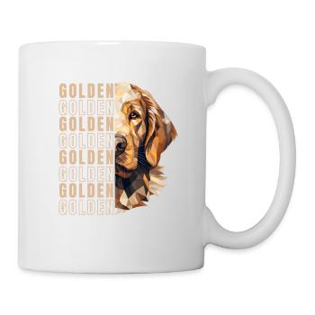 Golden Retriever Lovers Geometry Art - Mug - white - Right