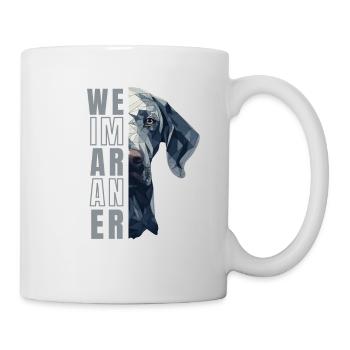 Weimaraner Liebhaber Geometry Weimaraner Kunst - Mug - white - Right