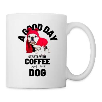 UNE BONNE JOURNÉE COMMENCE... DOG Dog Café - Mug blanc - blanc - Droite