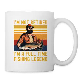 Funny Angler Saying Pensioner Pensioner - Mug - white - Right