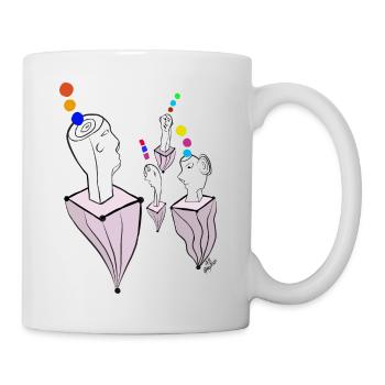 En apesanteur v Multicolore - Mug blanc - blanc - Droite