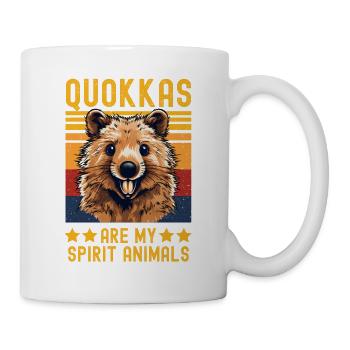 Laughing Quokka retro - Mug - white - Right