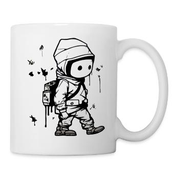 Kako-Straßenkunst - Tasse - Weiß - Rechts