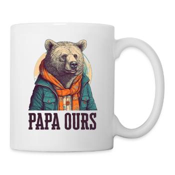 Dad man father of Family - Mug - white - Right