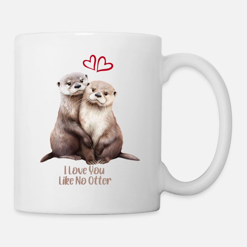 Otterliebe - Tasse - Weiß