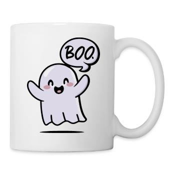 Spooky Cute Kawaii Ghost Design – Boo - Mug - white - Right