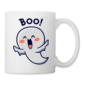 Spooky Cute Kawaii Ghost Design – Boo - Mug - white - Right