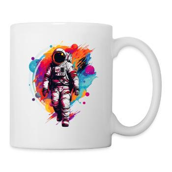 Astronaute coloré - Mug blanc - blanc - Droite
