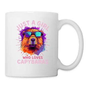 Capybara with sunglasses Capybara Girl - Mug - white - Right