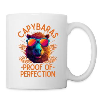 Capybara with sunglasses - Mug - white - Right