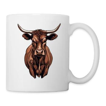 Kuh - Tasse - Weiß - Rechts