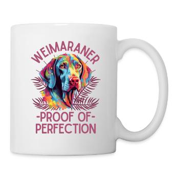 Weimaraner Amateurs d’art coloré de Weimaraner - Mug blanc - blanc - Droite