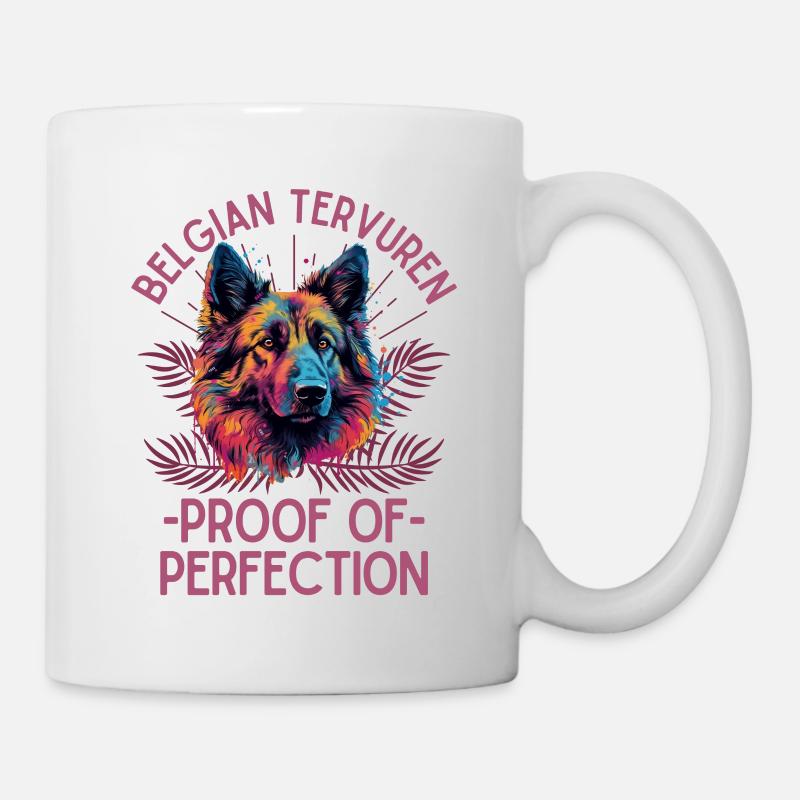 Tervueren Dog Lovers Berger Belge - Mug blanc - blanc