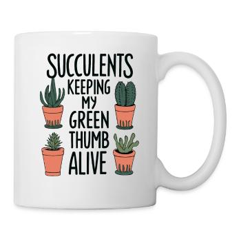 Succulentes drôle de dicton - Mug blanc - blanc - Droite