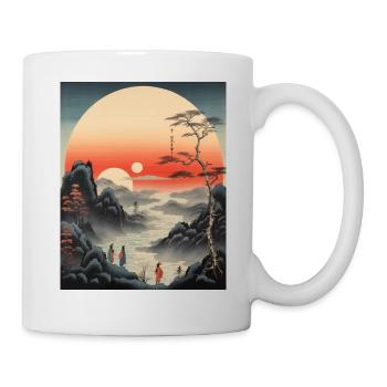 Ukiyo-e Sunset - Mug - white - Right