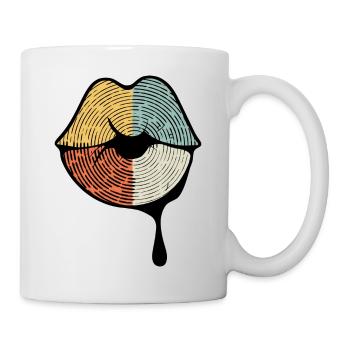 Küss mich - Tasse - Weiß - Rechts