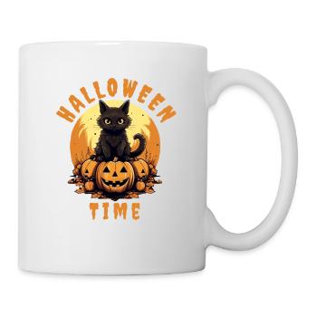 Halloween Cat Pumpkin - Mug - white - Right