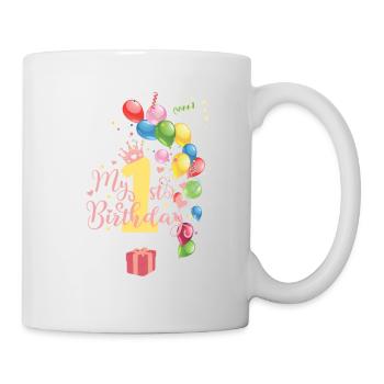 Mon premier anniversaire - Mug blanc - blanc - Droite