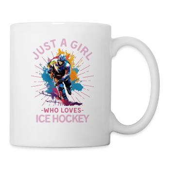 Eishockey Frauen Eishockey Mädchen - Tasse - Weiß - Rechts