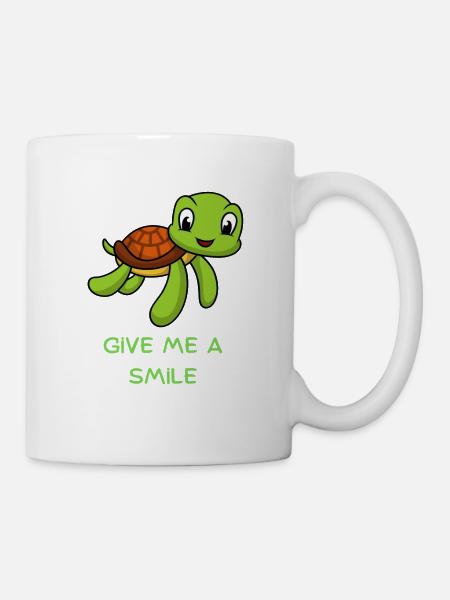 Turtle Love - Tasse - Weiß