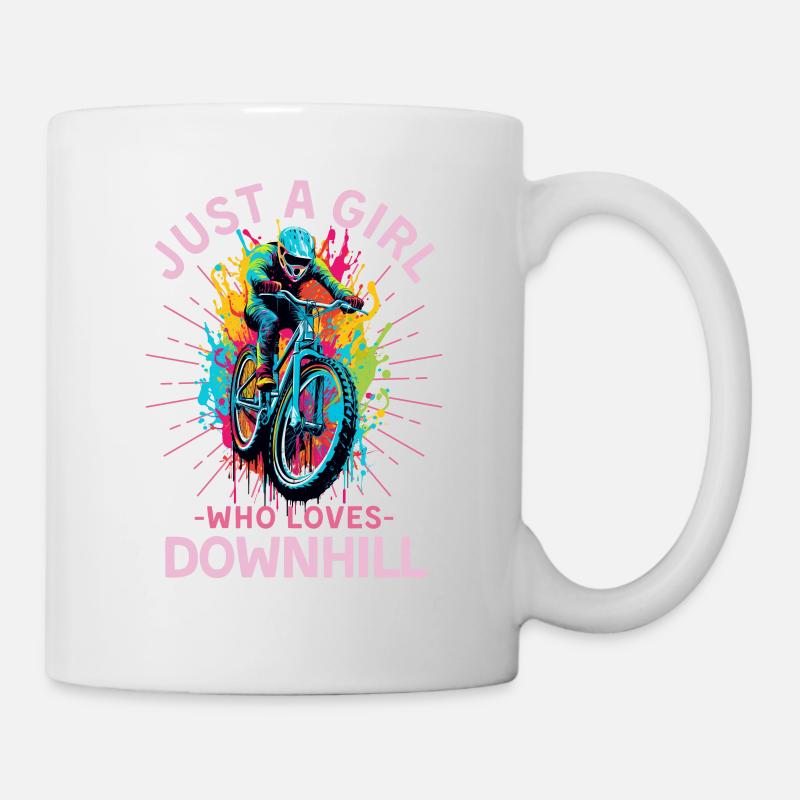 VTT de descente Rider de descente - Mug blanc - blanc